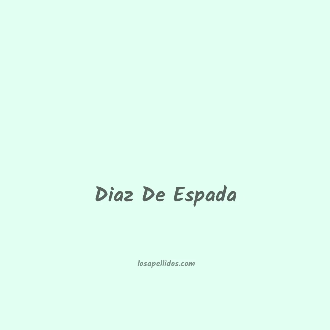 Diaz de espada en chino