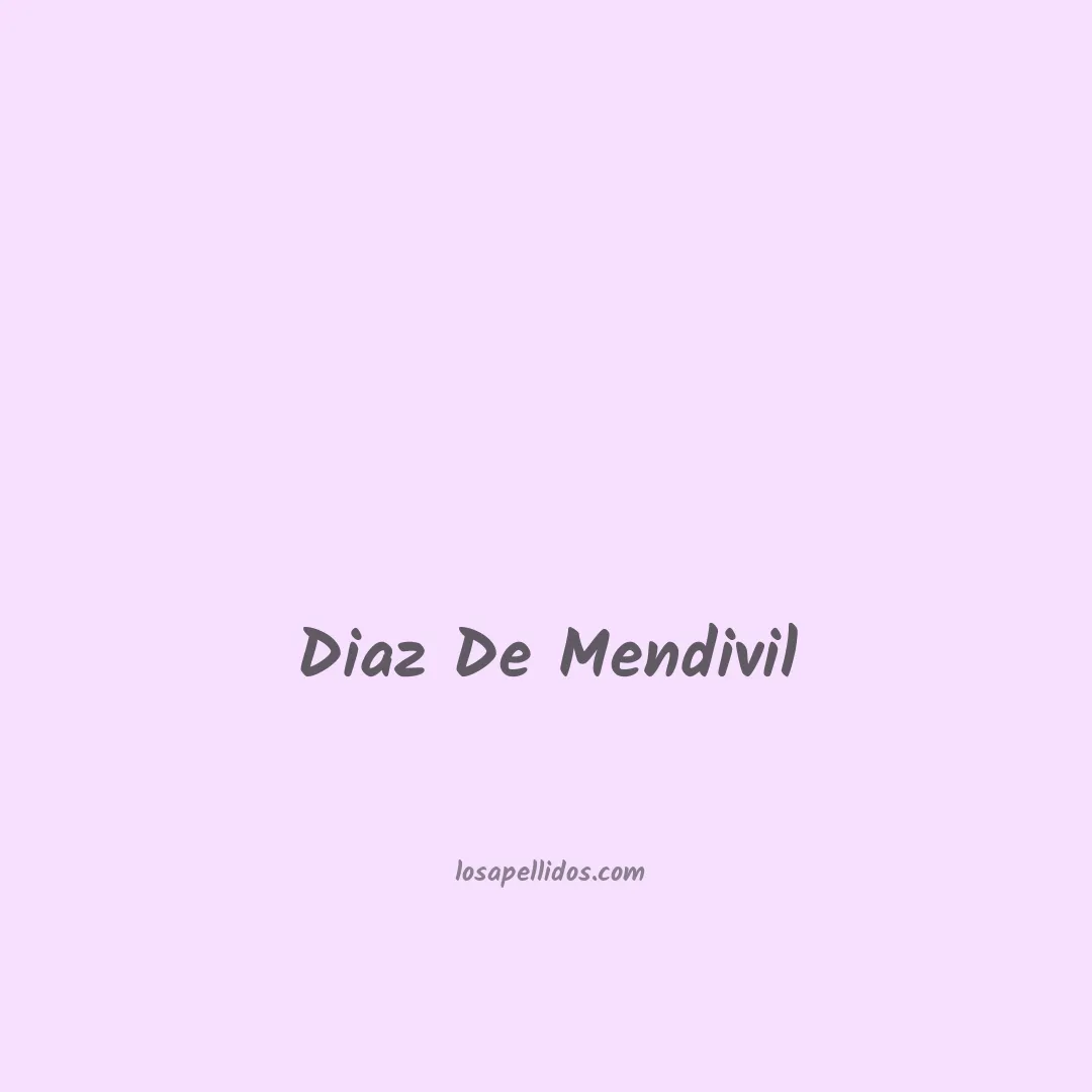 Diaz de mendivil en chino