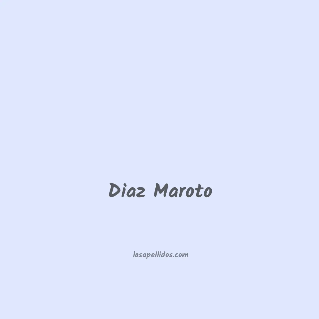 Diaz maroto en chino