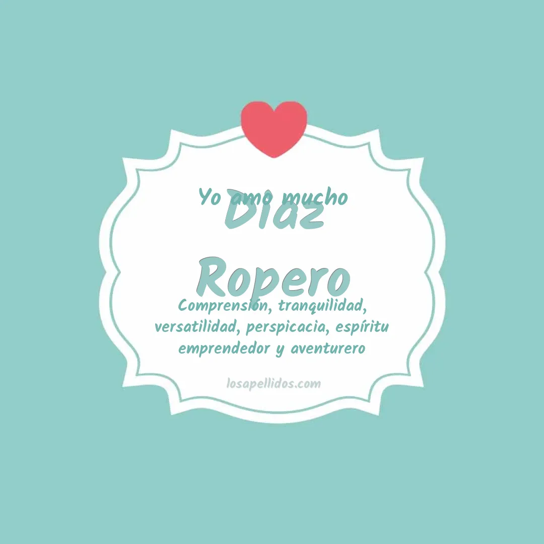 Yo amo mucho Diaz ropero