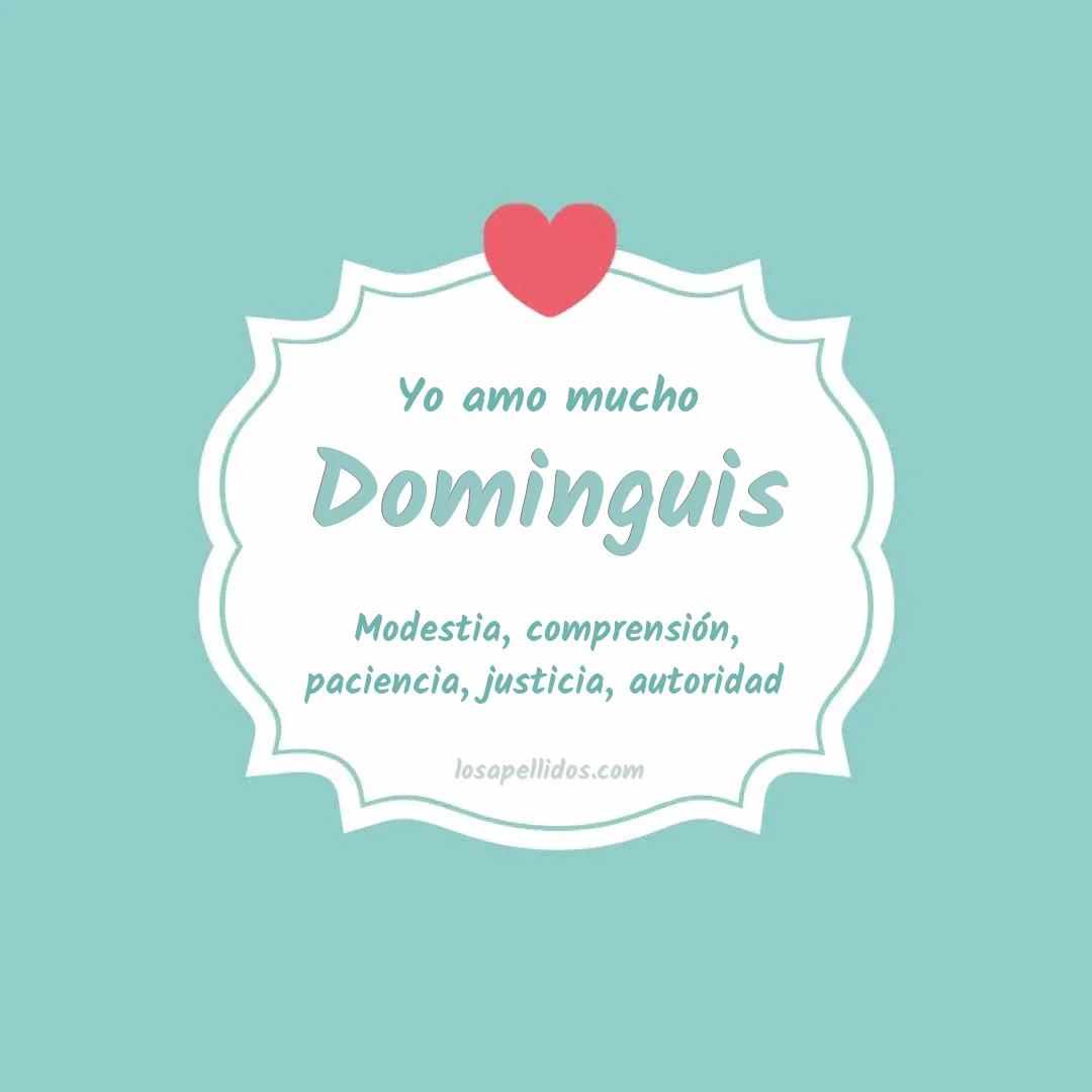 Yo amo mucho Dominguis