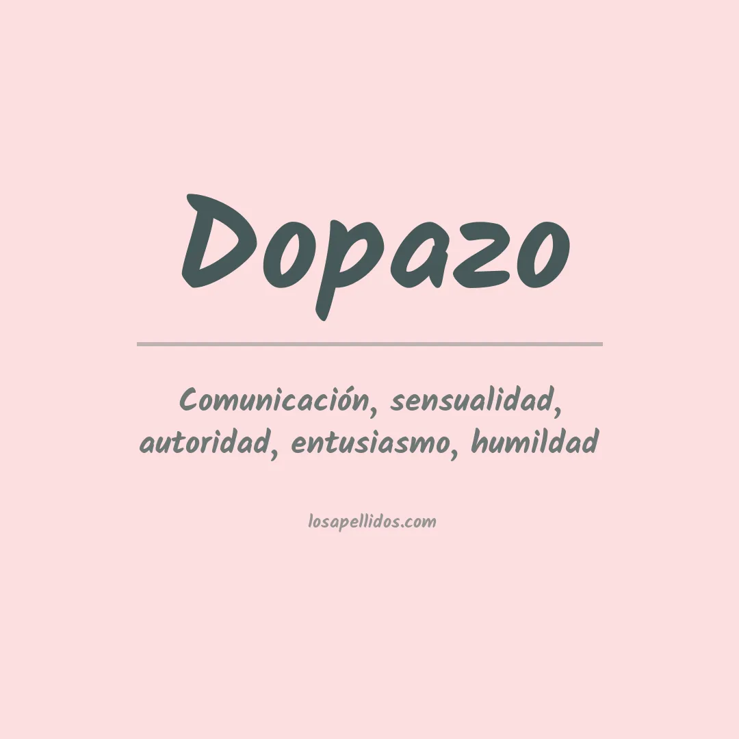 Significado del Apellido Dopazo