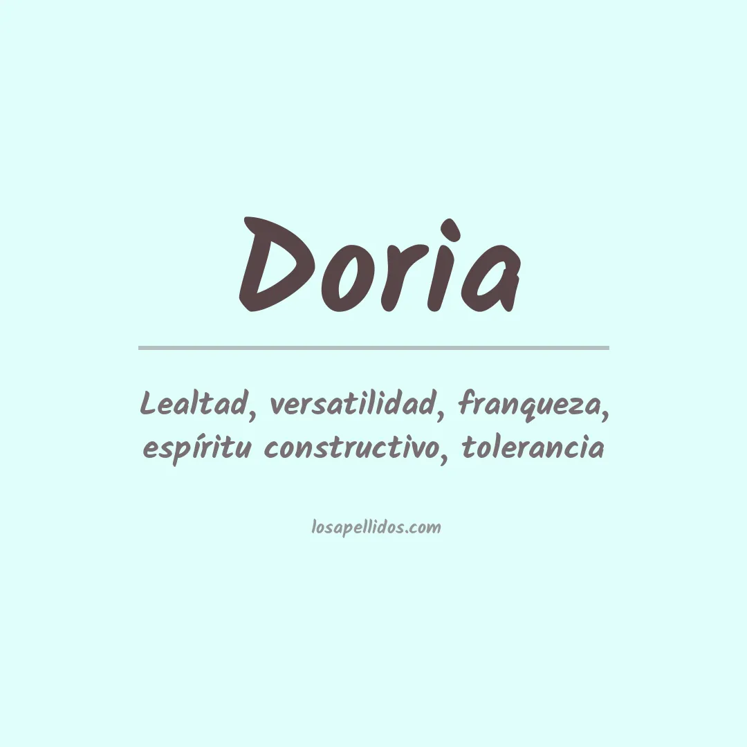 Significado del Apellido Doria