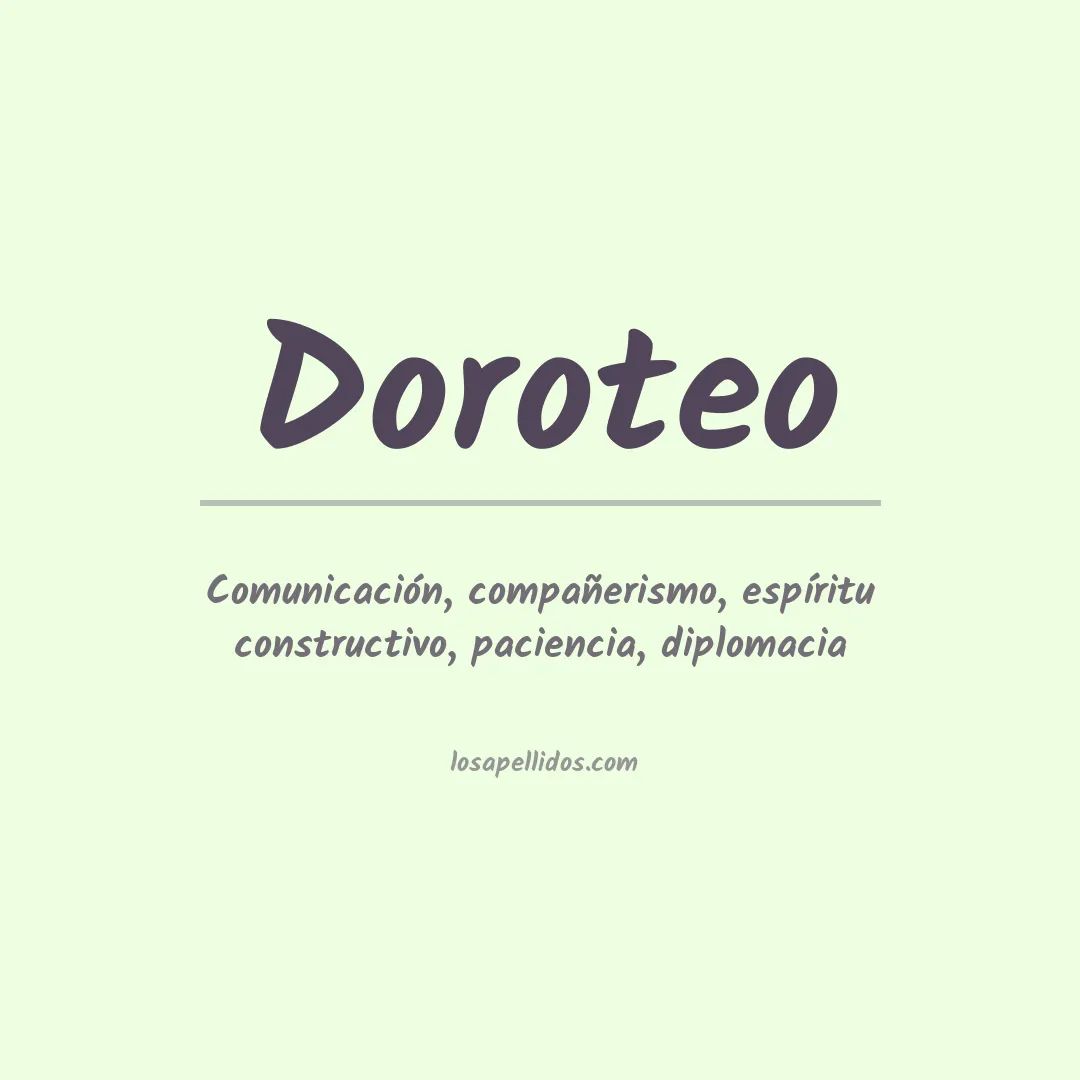 Significado del Apellido Doroteo