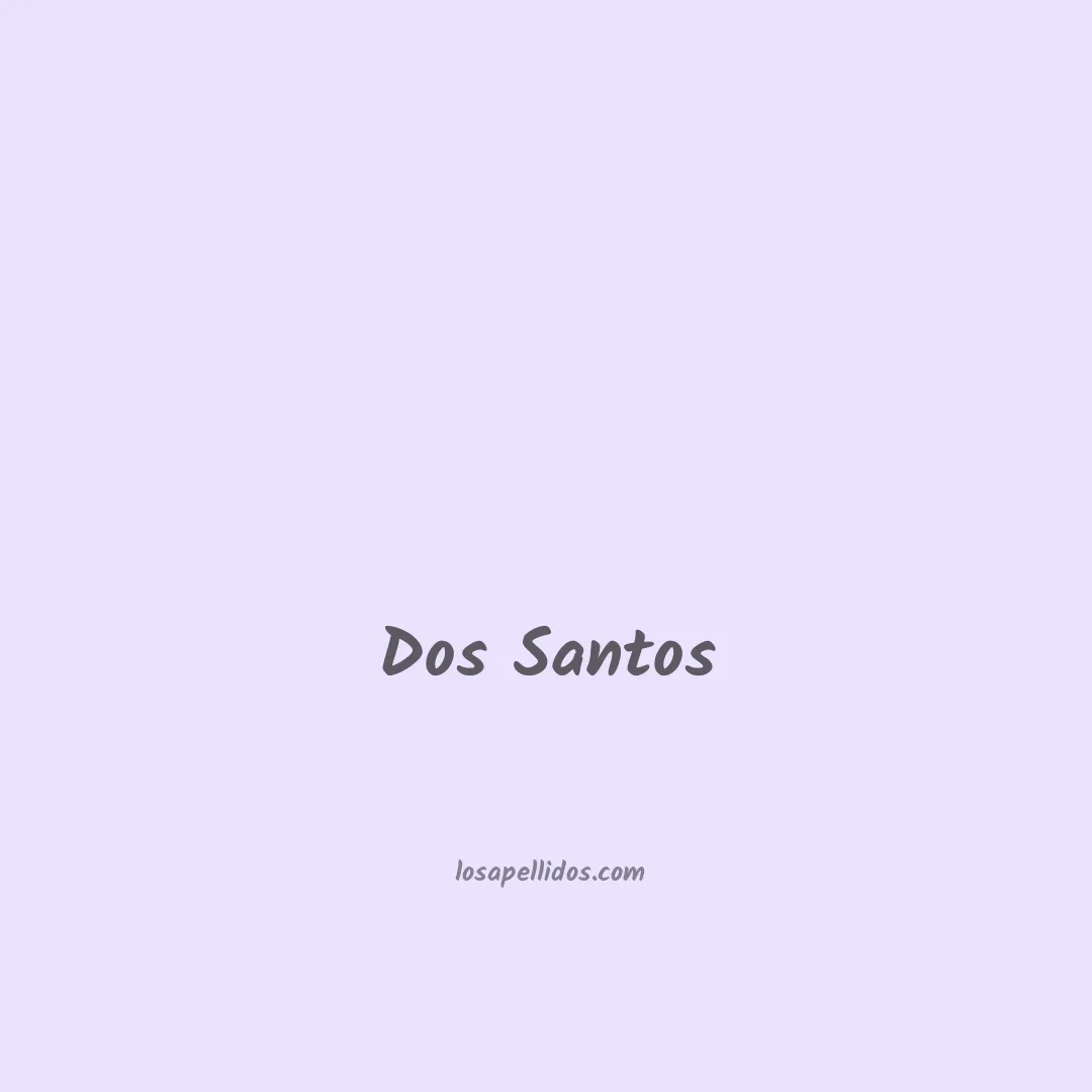 Dos santos en chino