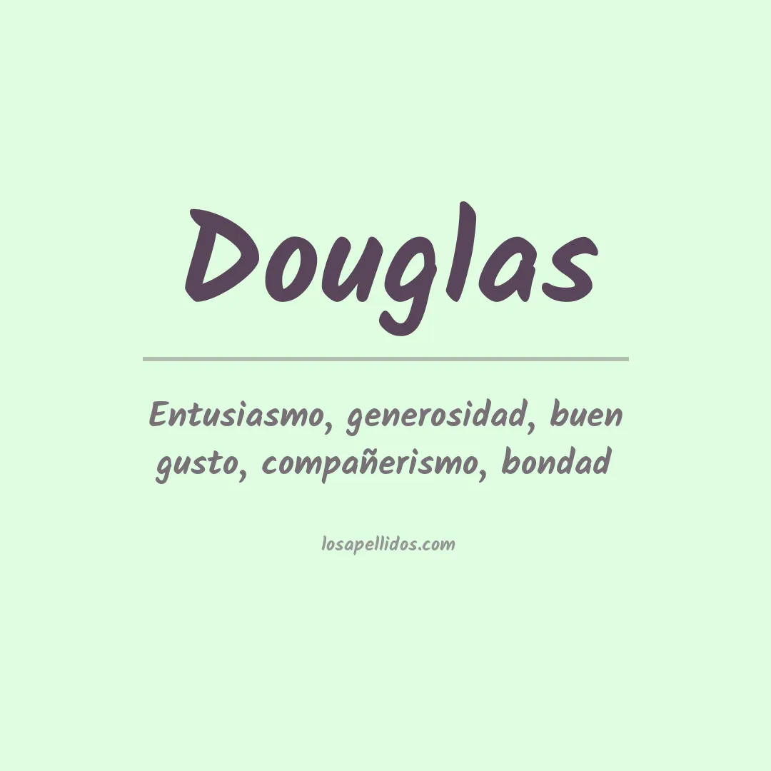 Significado del Apellido Douglas