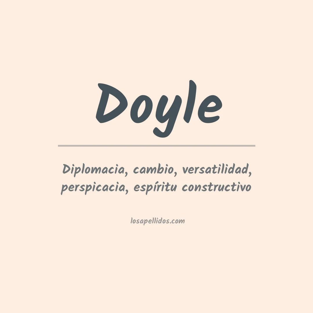 Significado del Apellido Doyle