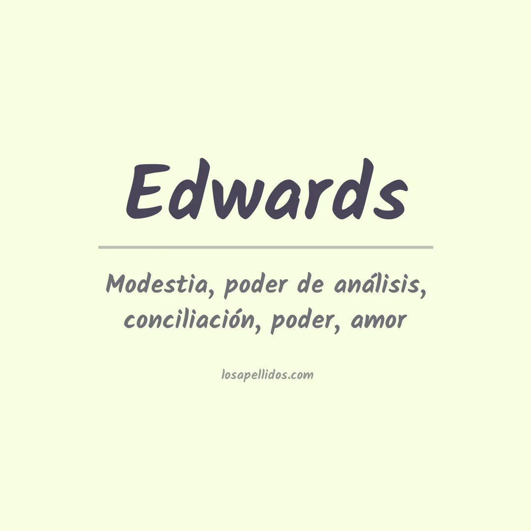 Apellido Edwards