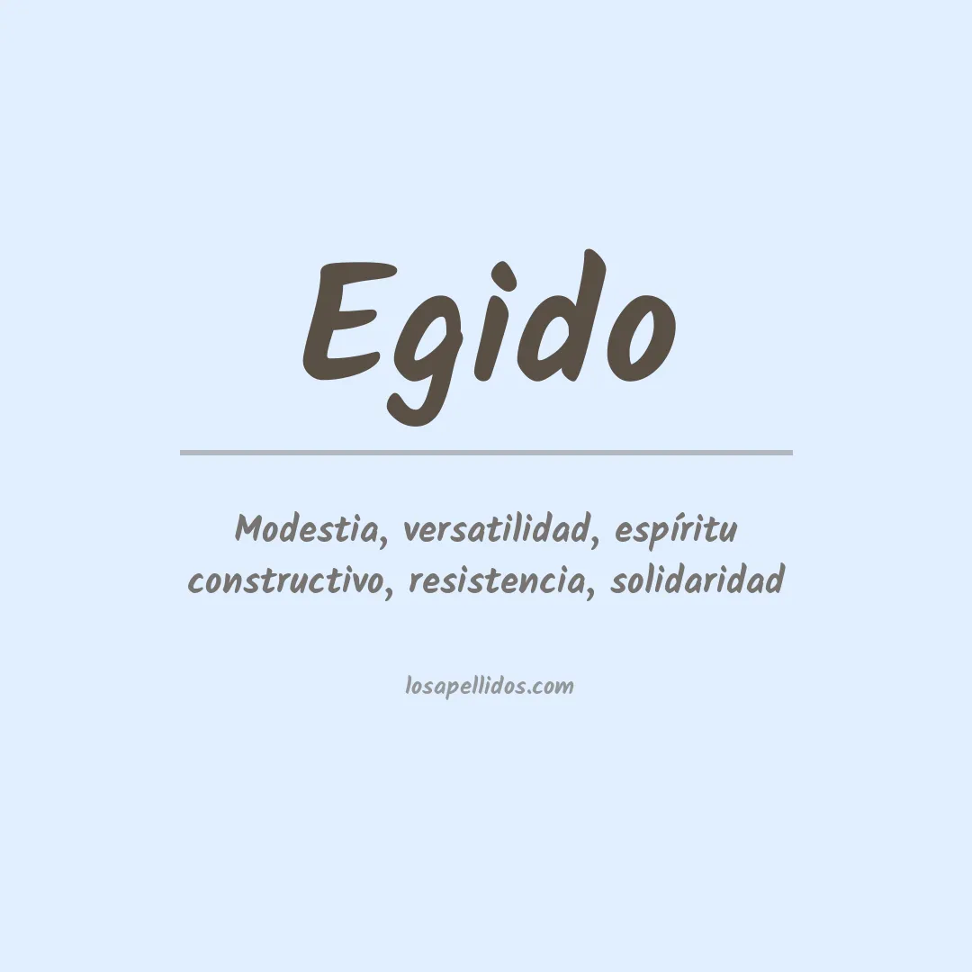 Significado del Apellido Egido