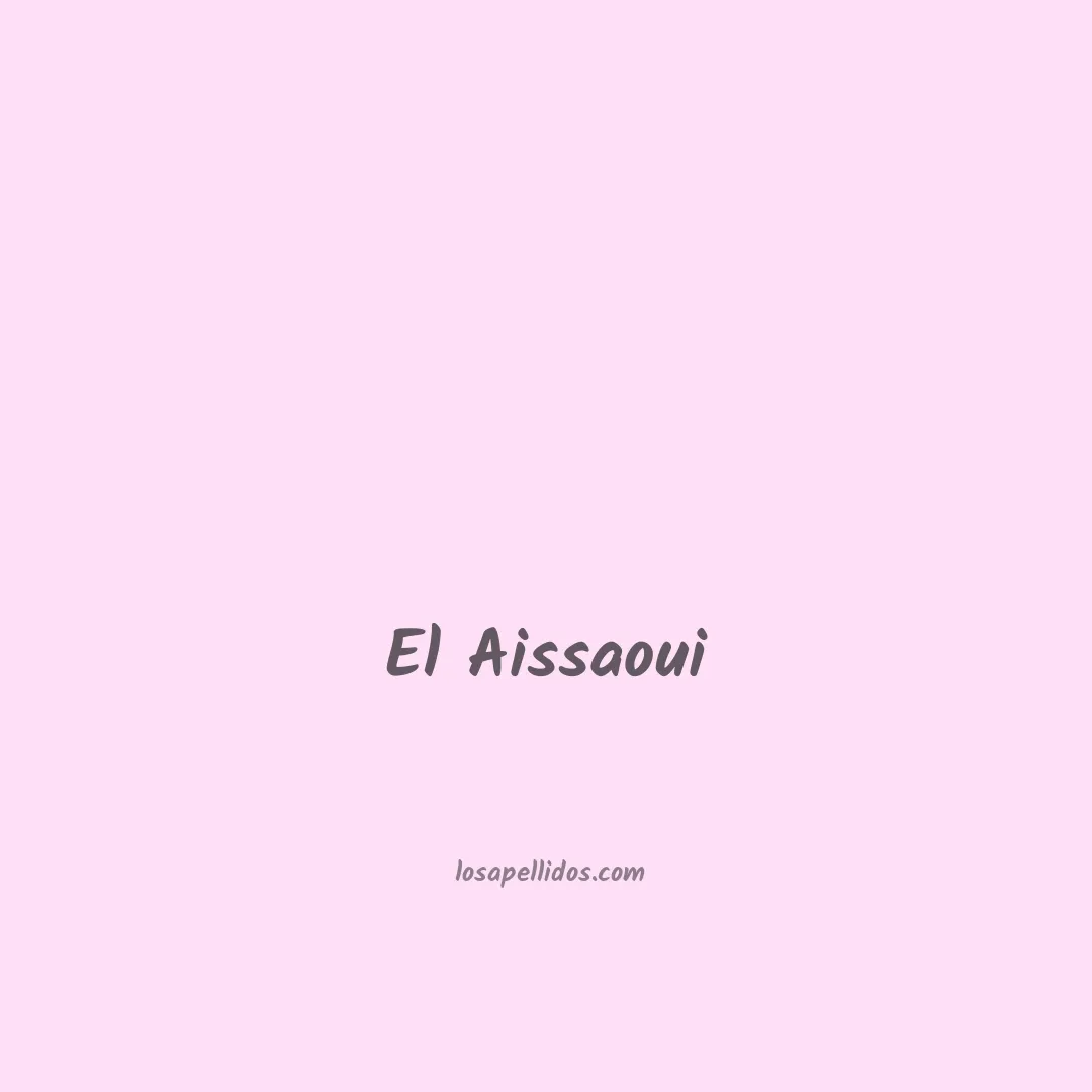 El aissaoui en chino