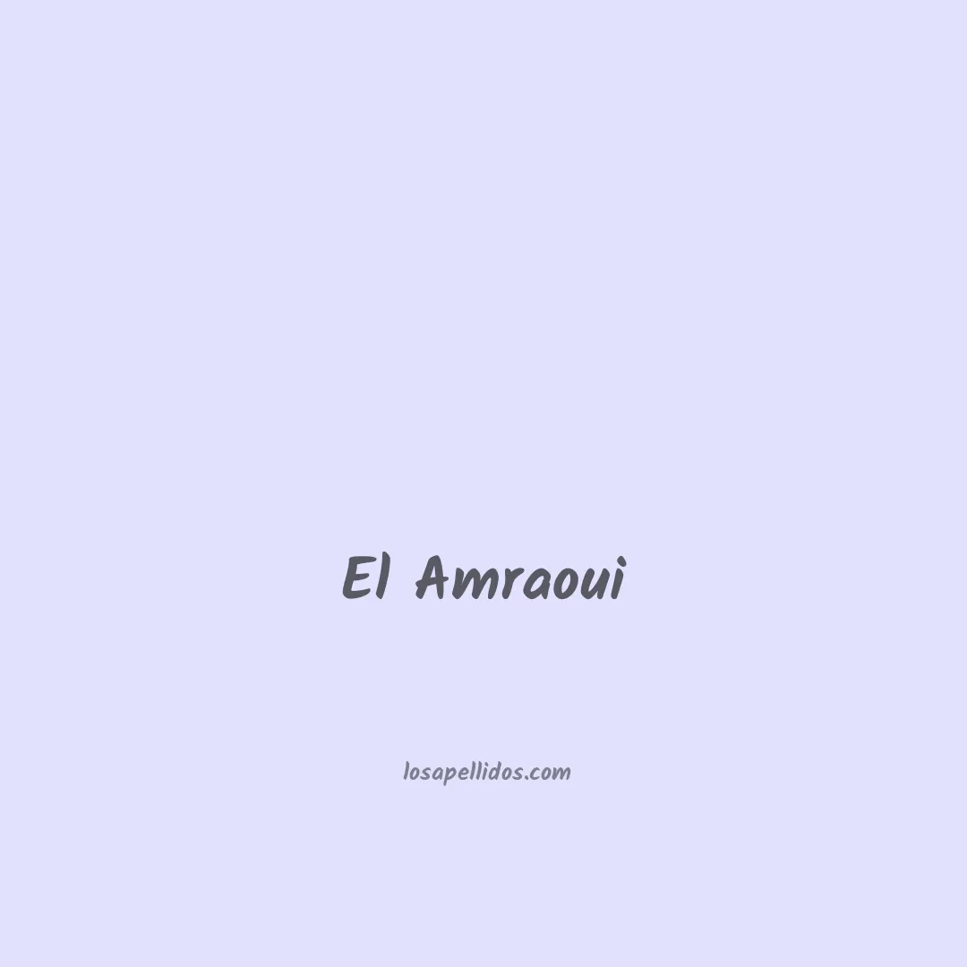 El amraoui en chino