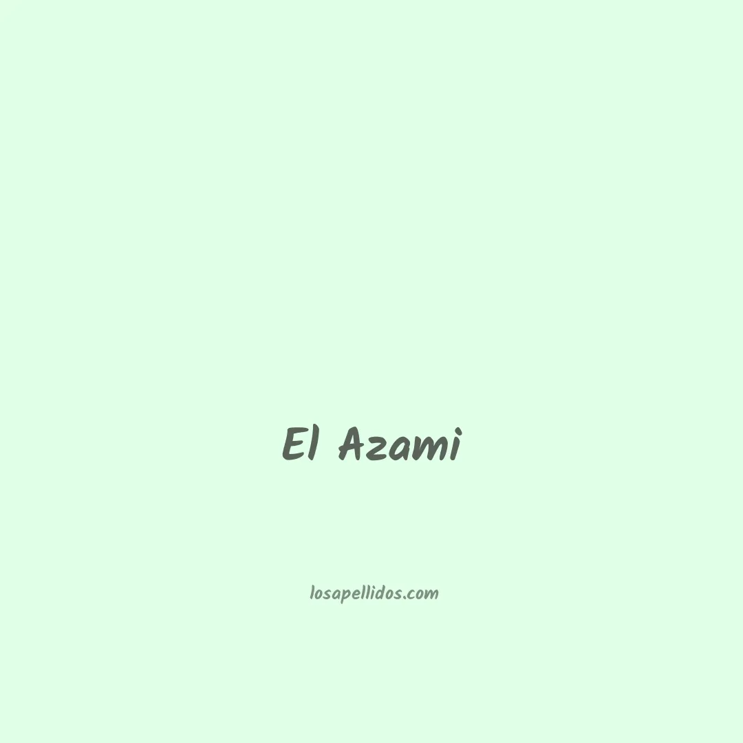 El azami en chino