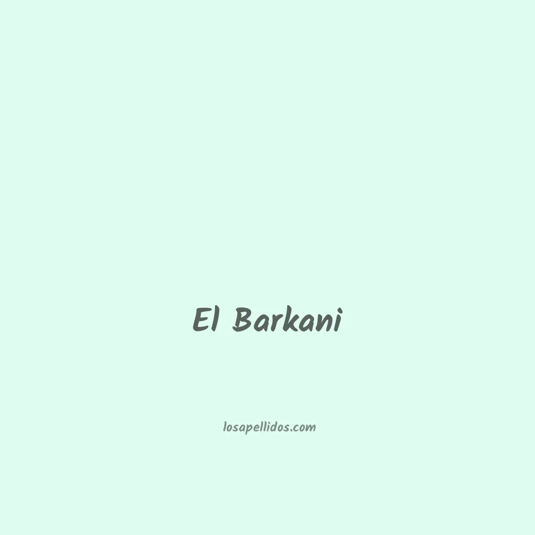 El barkani en chino