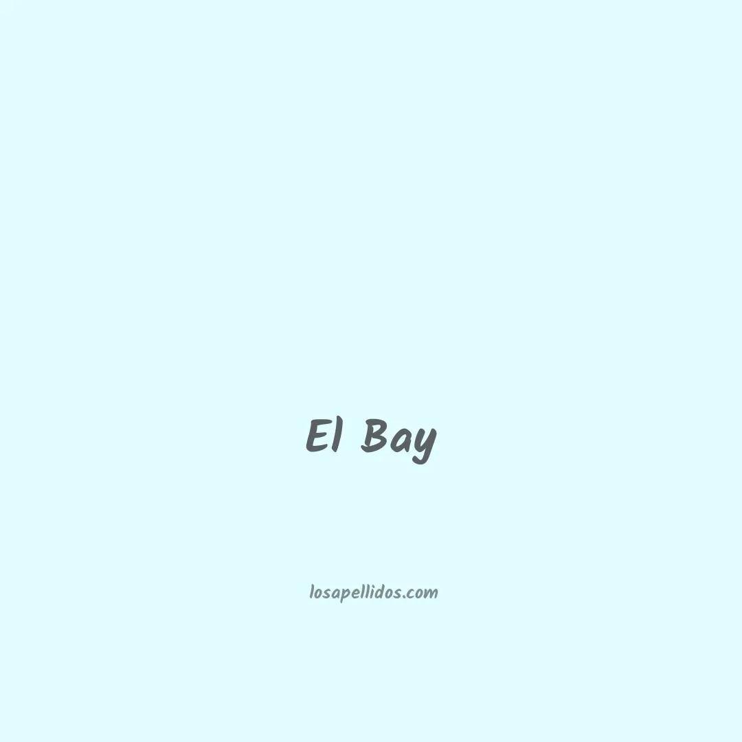 El bay en chino