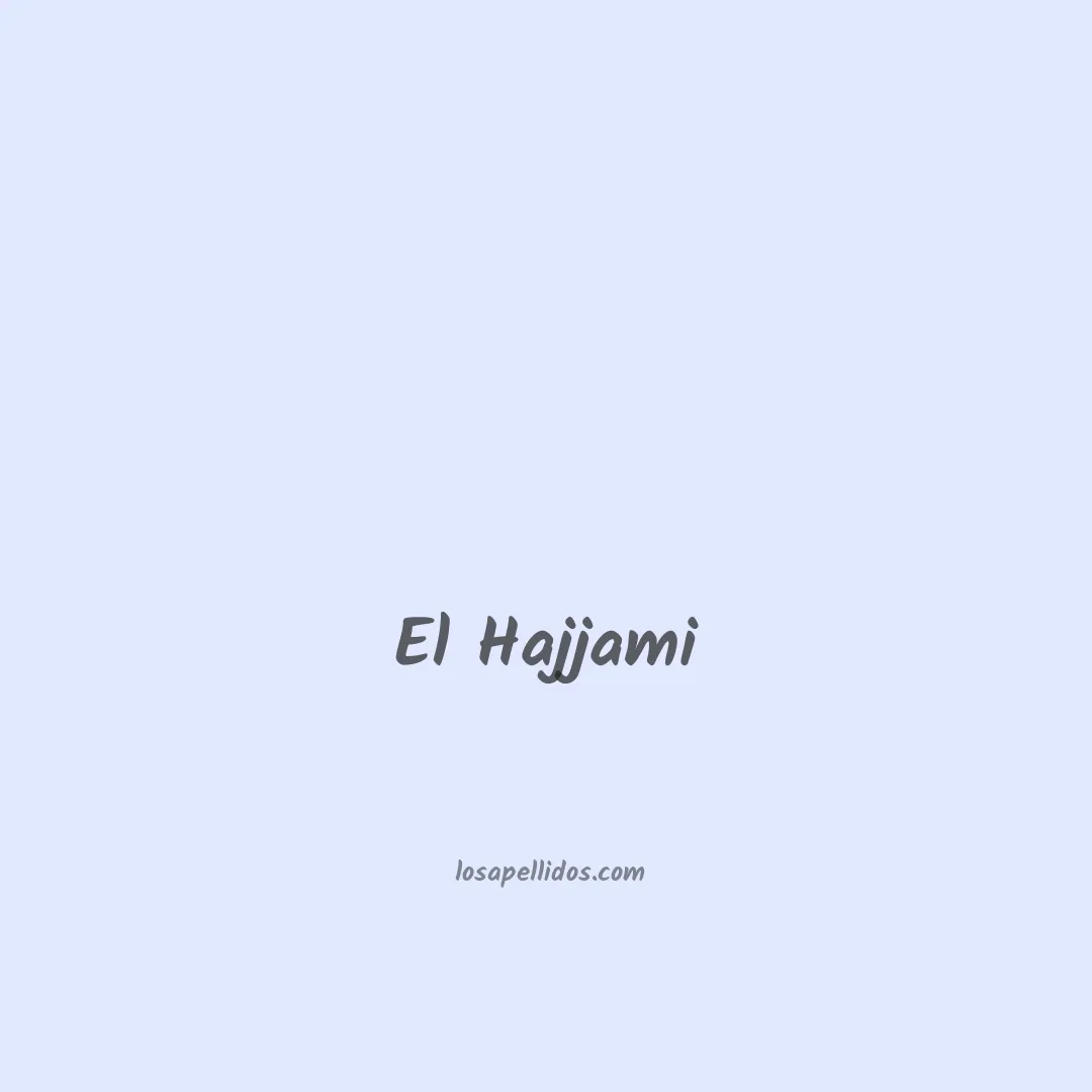 El hajjami en chino