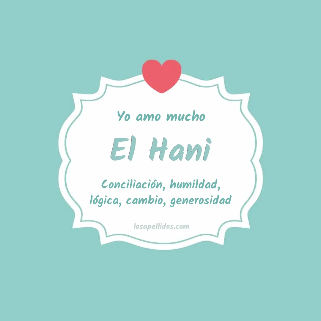 Yo amo mucho El hani