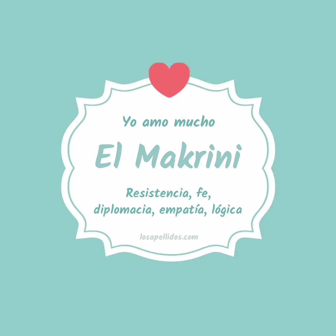 Yo amo mucho El makrini