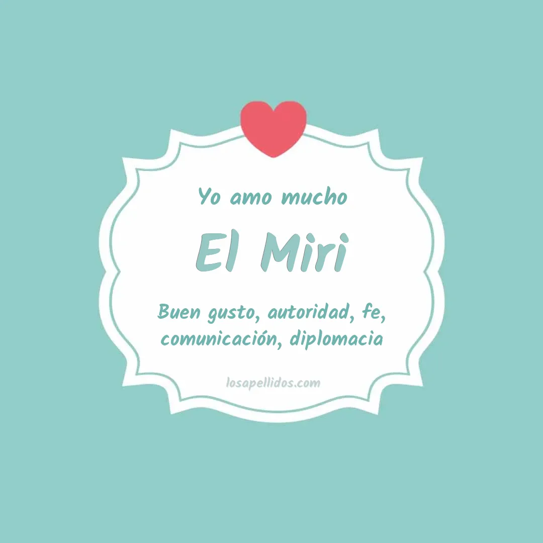 Yo amo mucho El miri