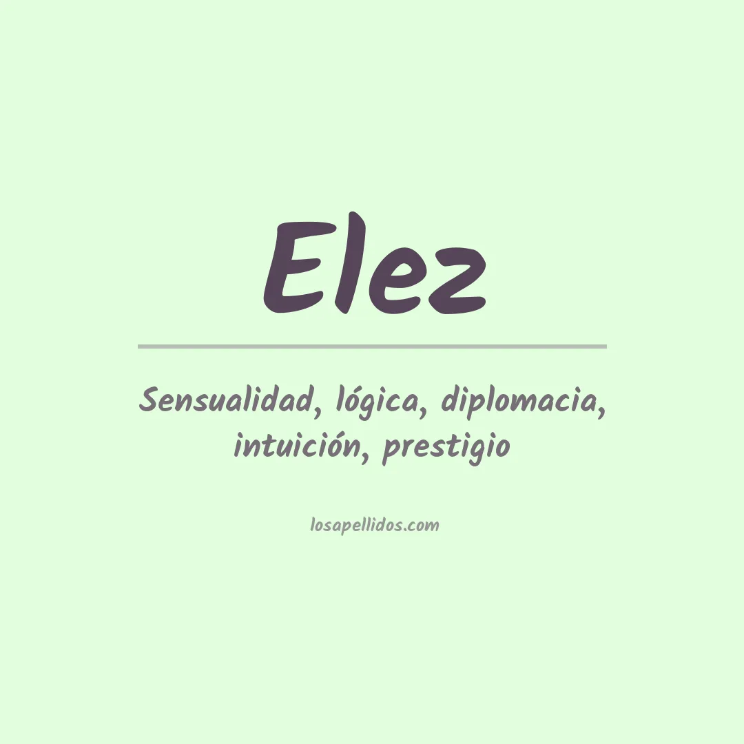 Apellido Elez