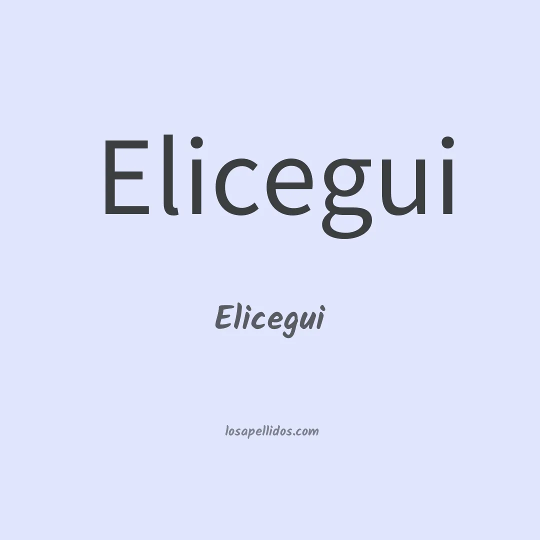 Elicegui en chino