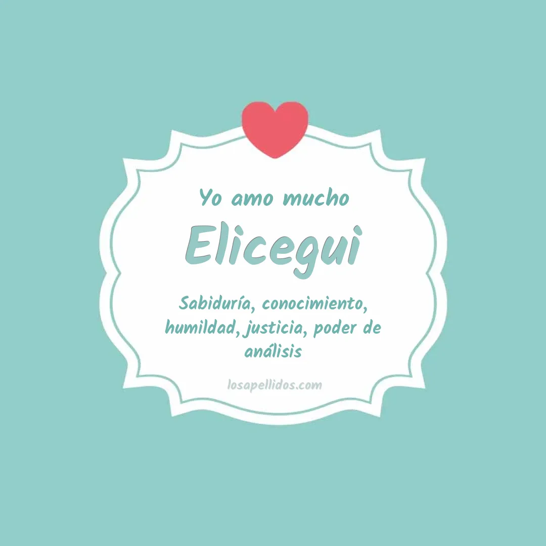 Yo amo mucho Elicegui