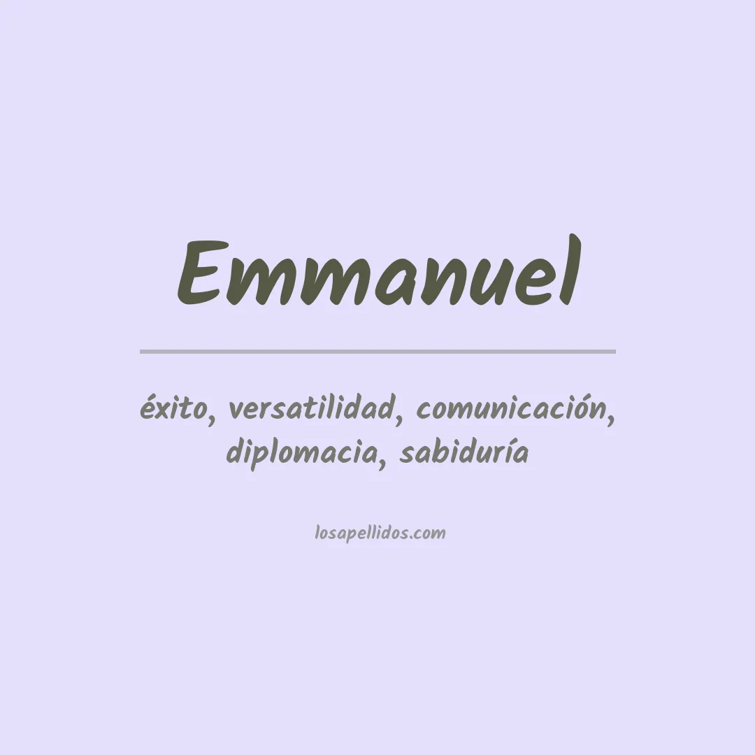 Apellido Emmanuel