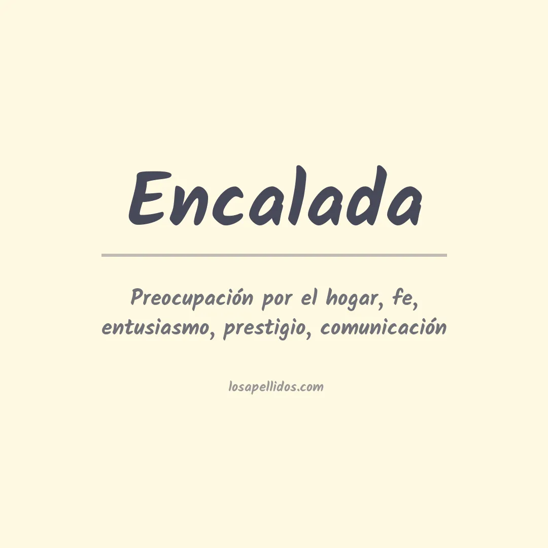 Significado del Apellido Encalada