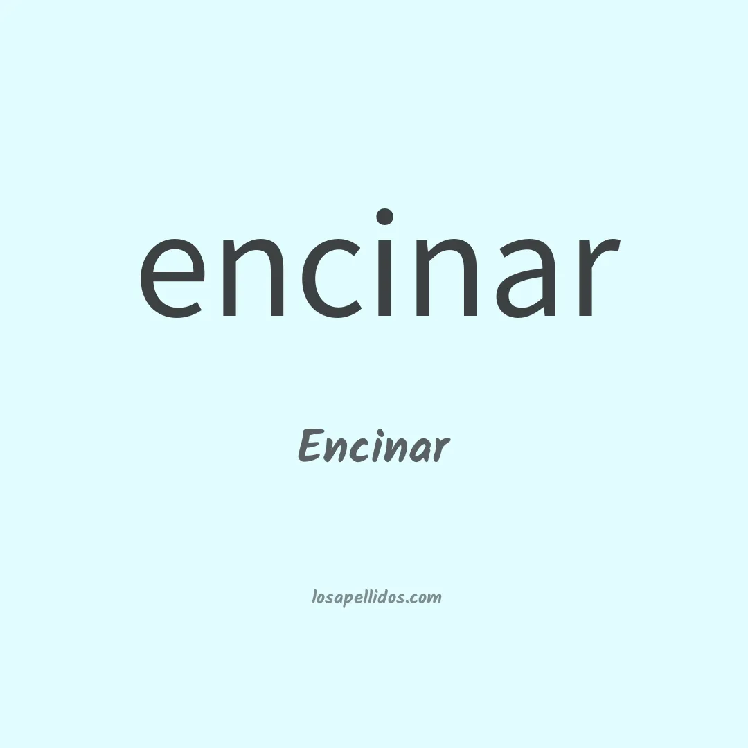 Encinar en chino