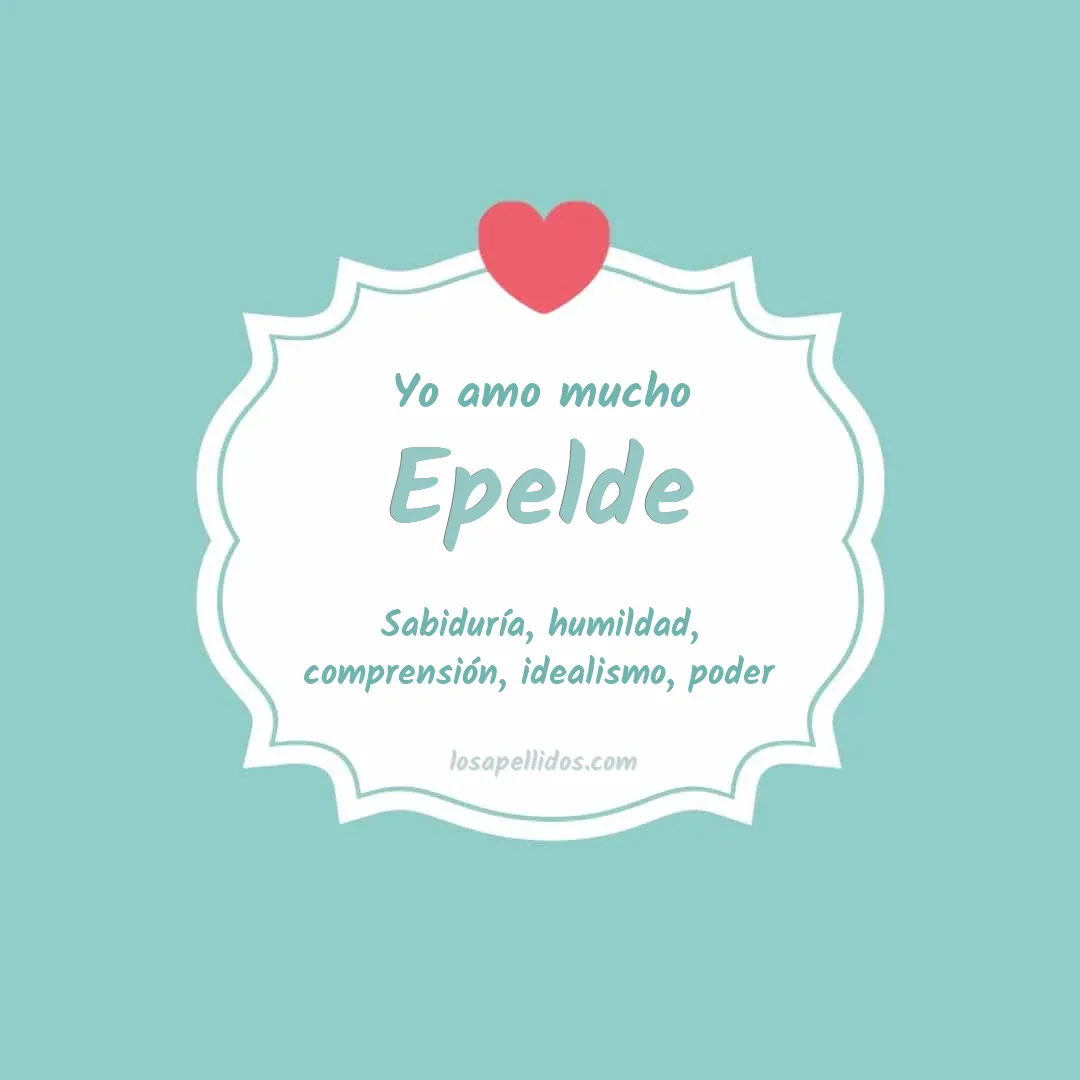 Yo amo mucho Epelde
