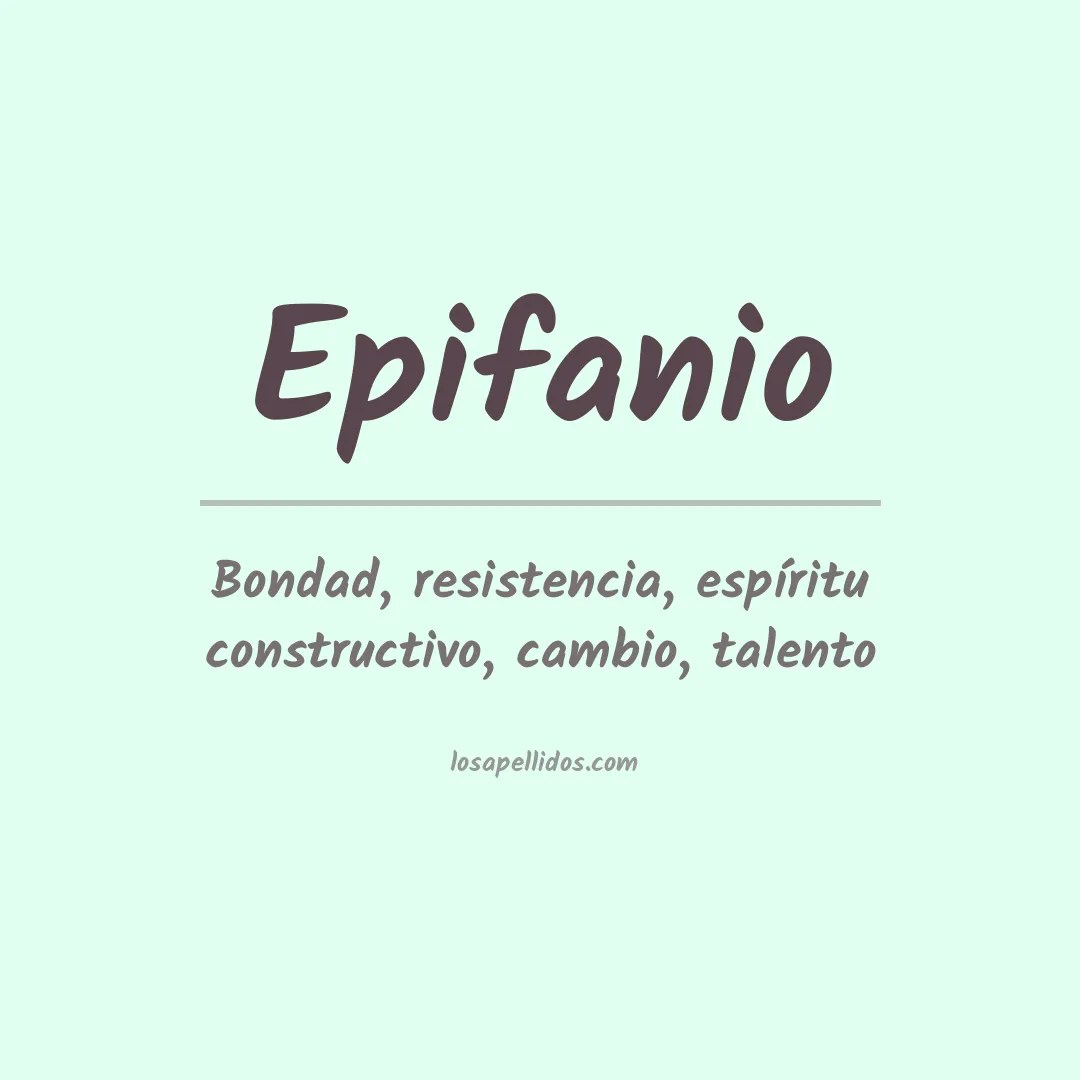 Significado del Apellido Epifanio