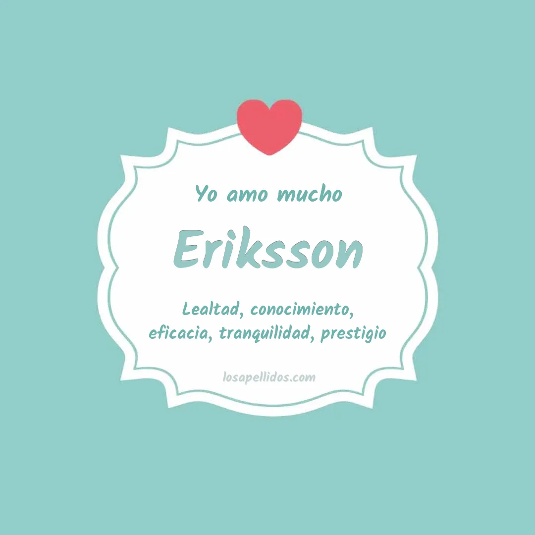 Yo amo mucho Eriksson