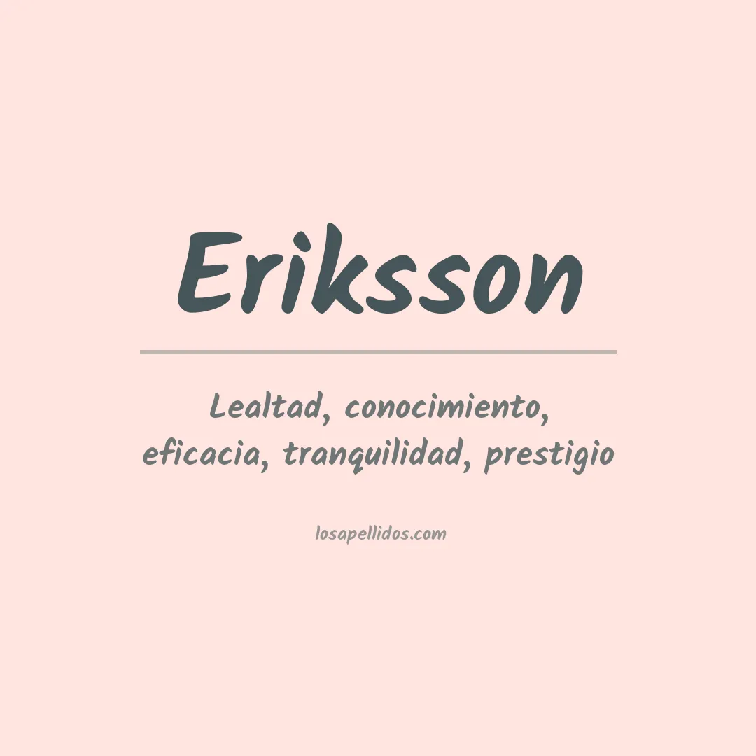 Apellido Eriksson