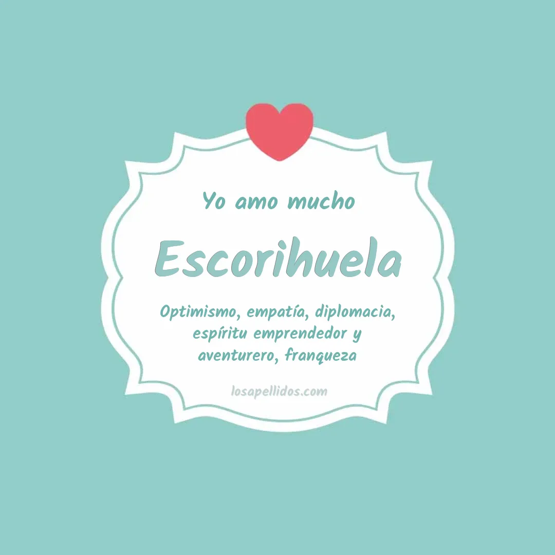 Yo amo mucho Escorihuela