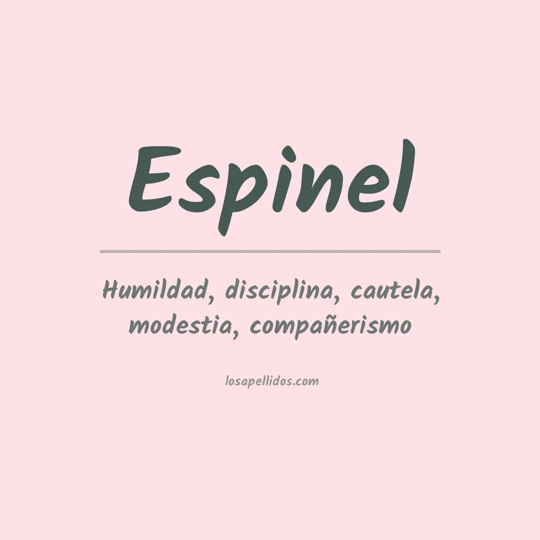 Significado del Apellido Espinel