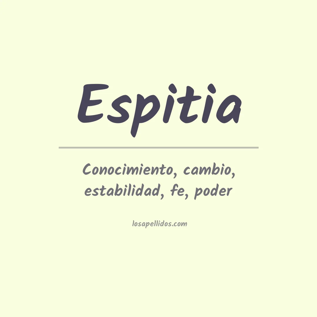 Significado del Apellido Espitia