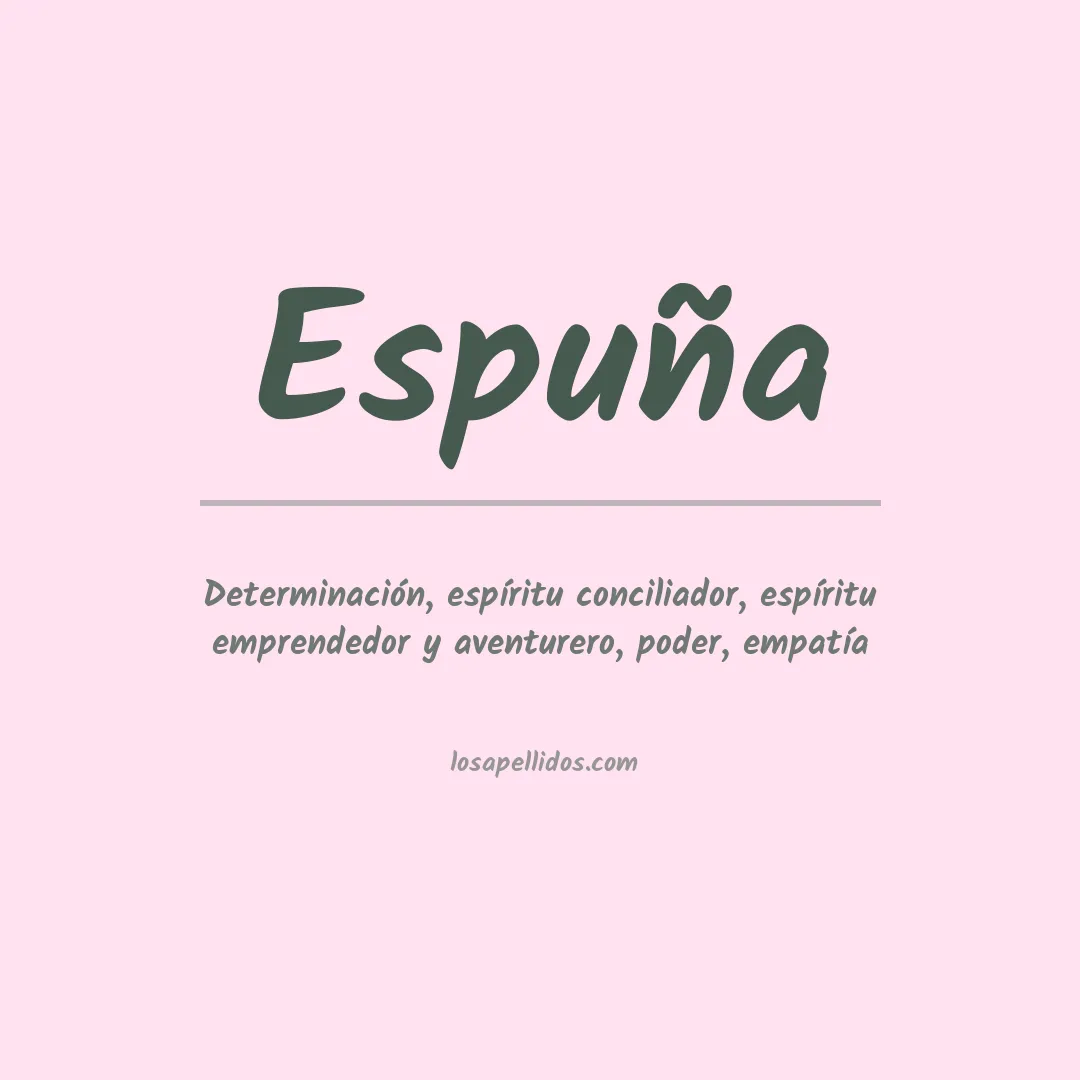 Significado del Apellido Espuña