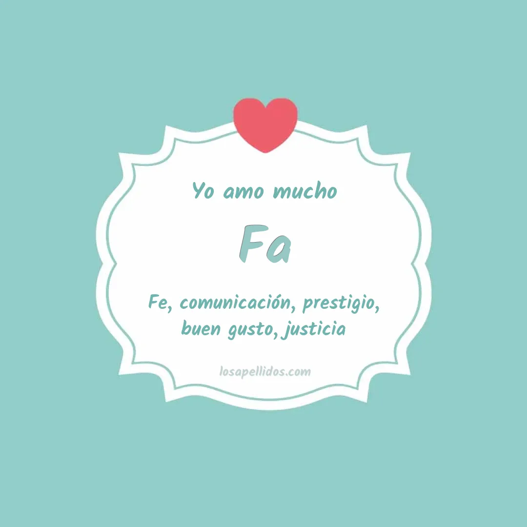Yo amo mucho Fa