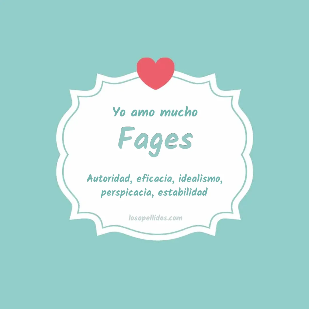 Yo amo mucho Fages