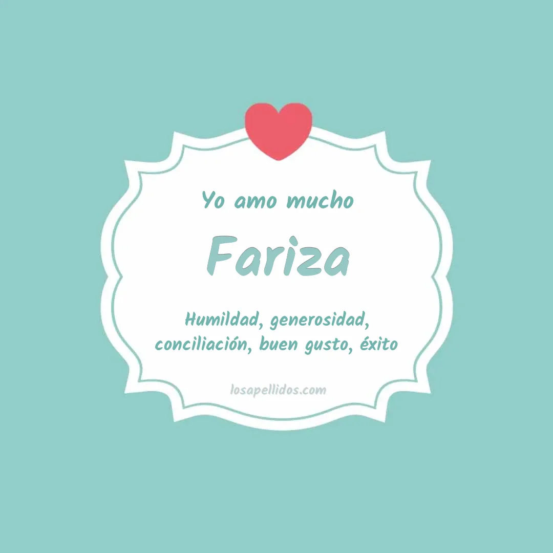 Yo amo mucho Fariza