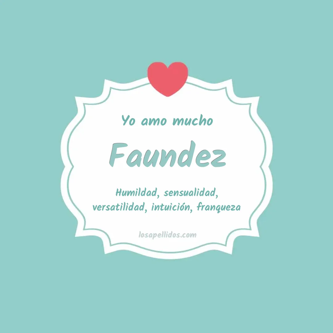 Yo amo mucho Faundez