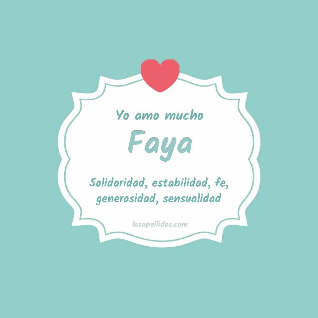Yo amo mucho Faya