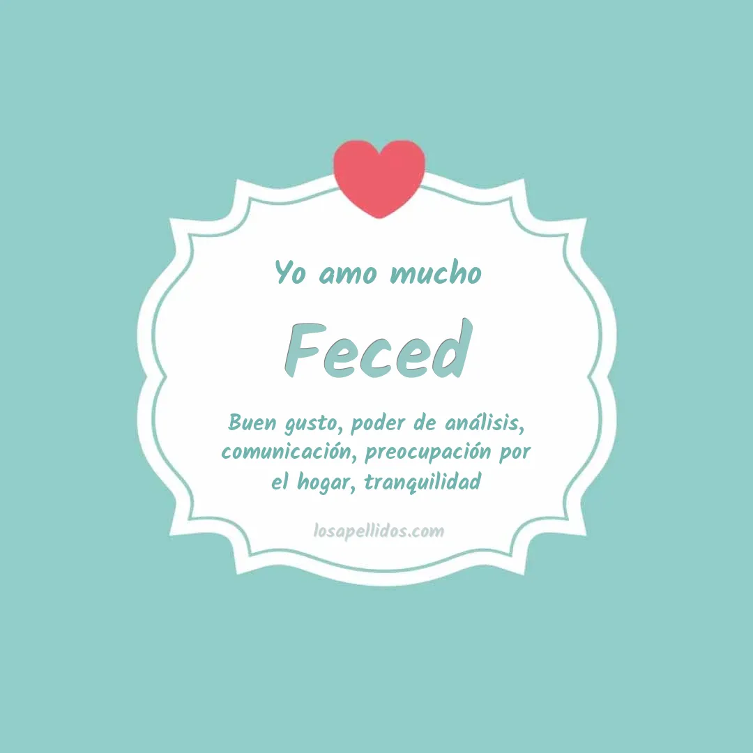 Yo amo mucho Feced