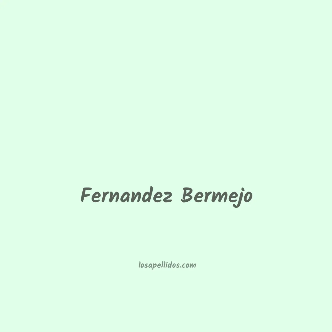 Fernandez bermejo en chino