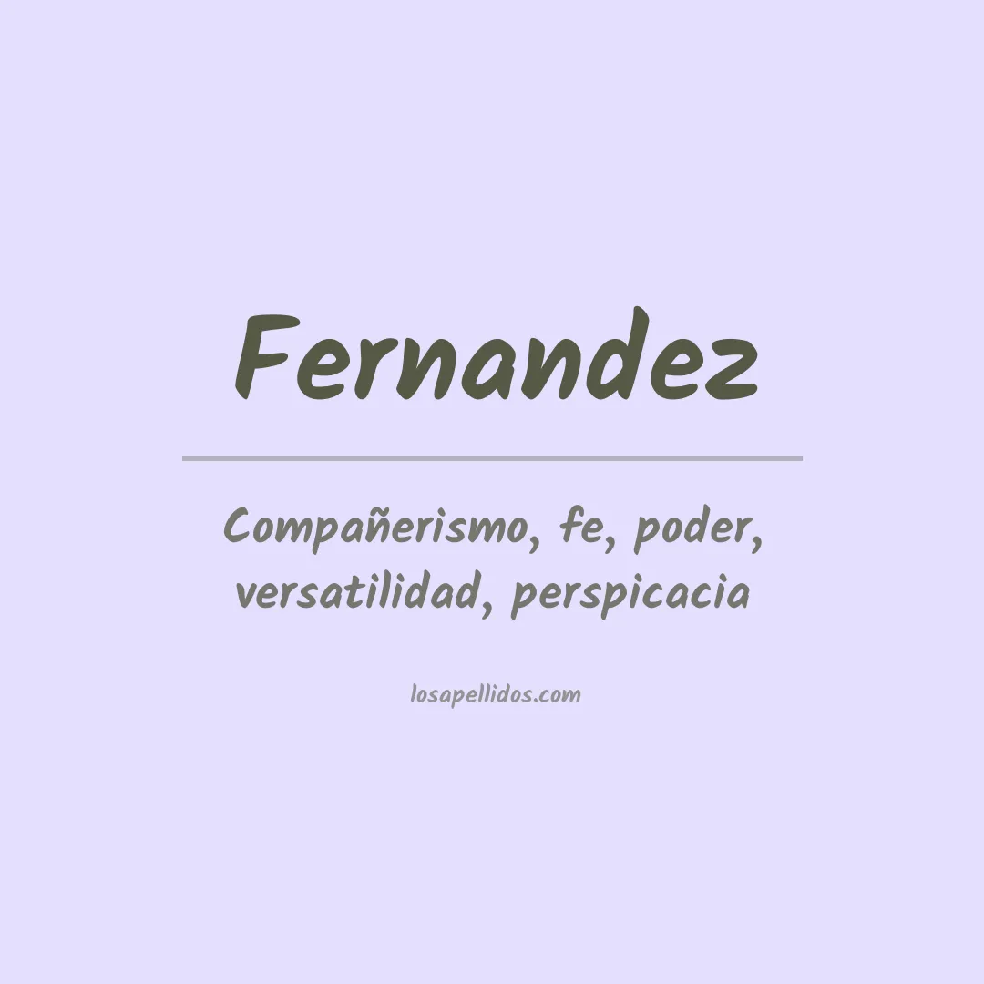 Apellido Fernandez