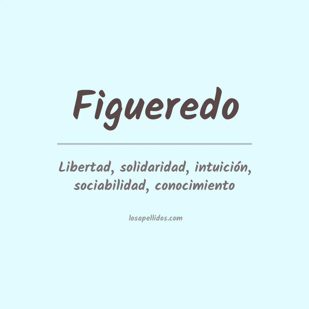 Significado del Apellido Figueredo
