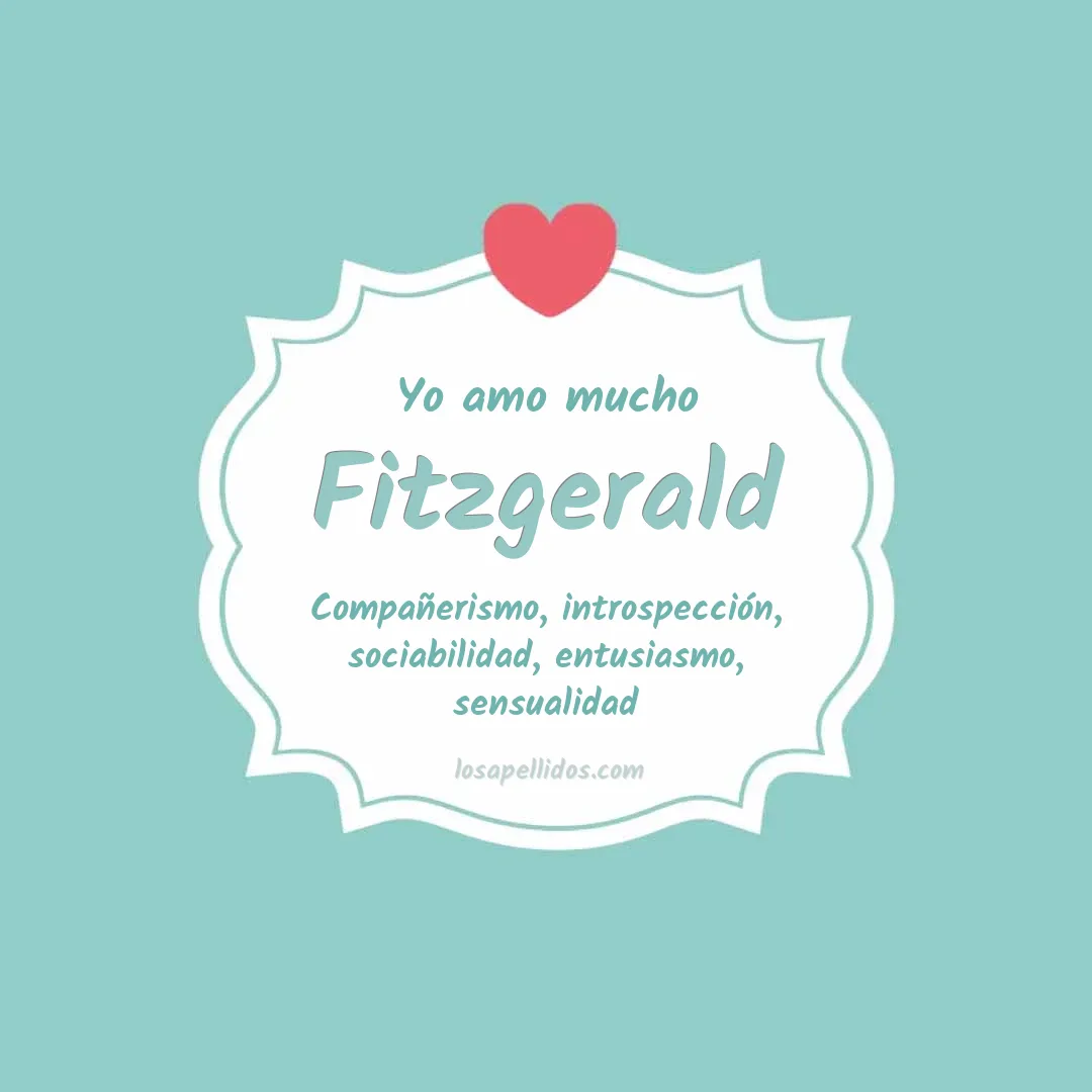 Yo amo mucho Fitzgerald