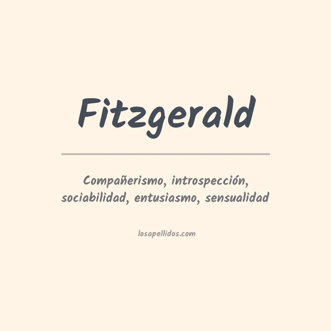 Significado del Apellido Fitzgerald