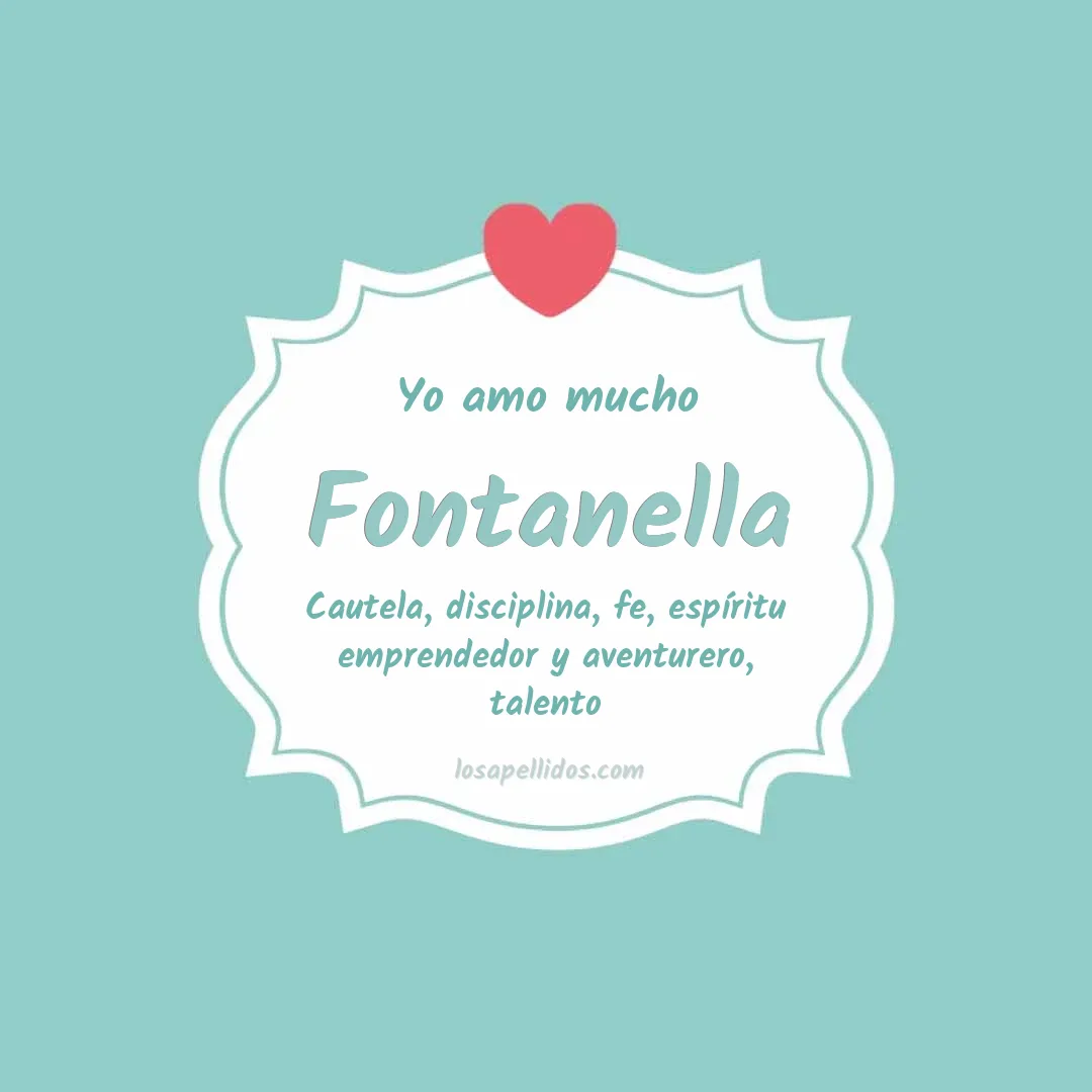Yo amo mucho Fontanella