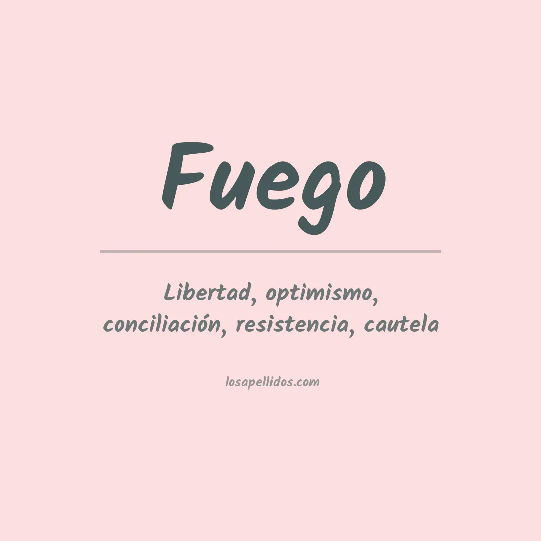 Significado del Apellido Fuego