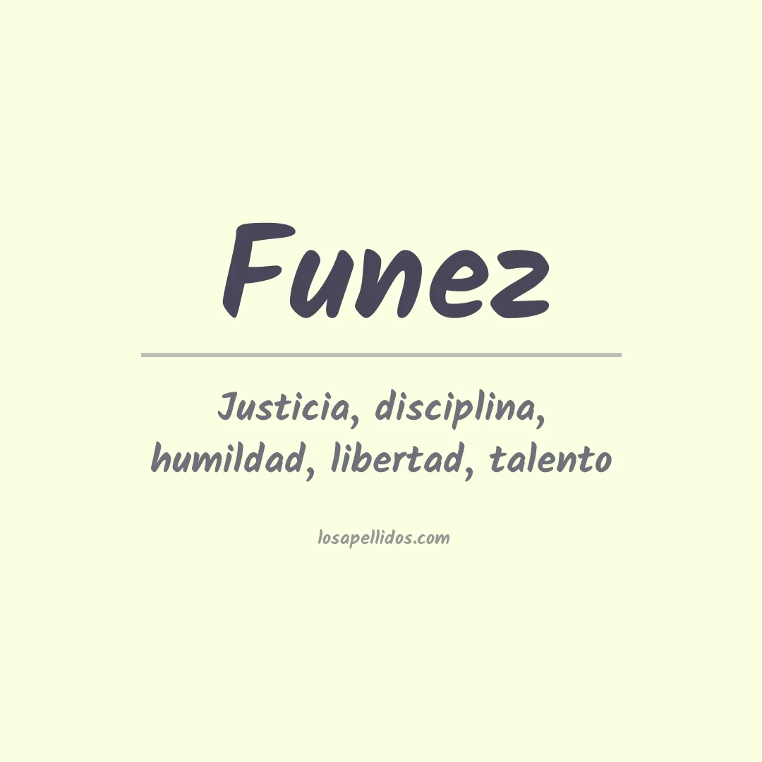 Significado del Apellido Funez